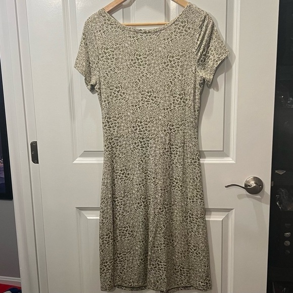 Athleta Honey  Womens Scrunched Mini Dress Triangle Microfloral‎ Pattern Size S - Picture 2 of 7